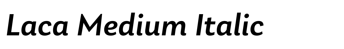 Laca Medium Italic
